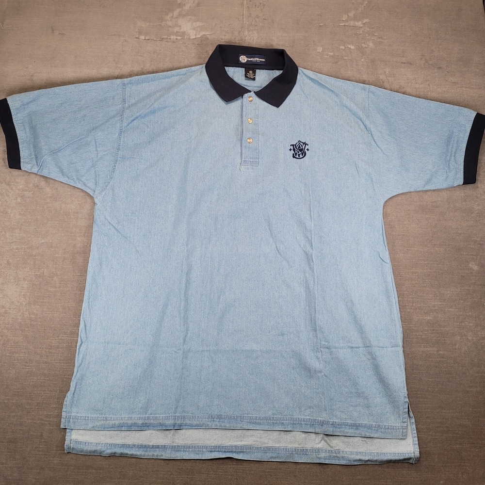 Smith & Wesson Chambray Shirt Short Sleeve‎ Polo XXL